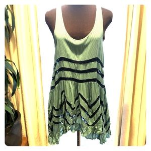 NWT Free People Voile and Lace Trapeze Slip Dress